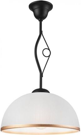 Lamkur Retro II 39367 lampa wisząca zwis 1x60W E27 czarna/biała