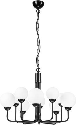 Lamkur Tiffi 44606 lampa wisząca zwis 10x5W G9 czarna/biała