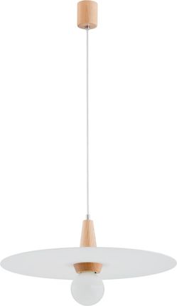 Alfa Rito 61169 lampa wisząca zwis 1x60W E27 drewniana/chrom