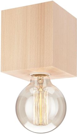Lamkur Aron 37905 plafon lampa sufitowa 1x60W E27 drewniany