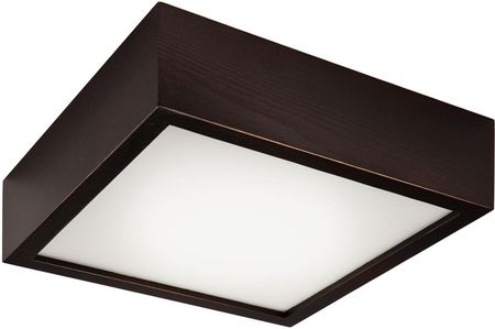 Lamkur Quadro 32696 plafon lampa sufitowa 1x60W E27 wenge/biały