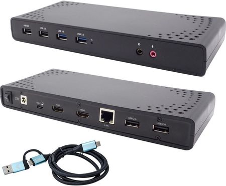 I-Tec USB 3.0 / USB-C / Thunderbolt 2x HDMI Dual Display LAN Audio Power Delivery 85W (CADUALHDMIDOCKPD)