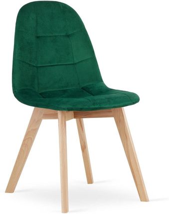 Krzesło BORA - ciemna zieleń aksamit x 1