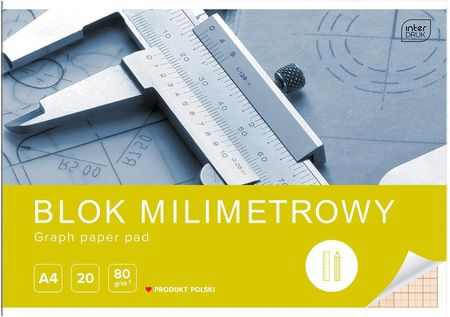 Blok Milimetrowy Interdruk A4/20 Kartek 019