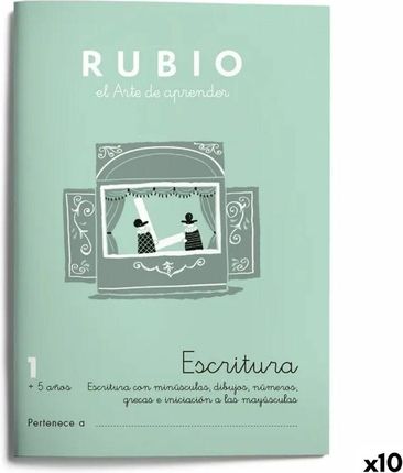 Cuadernos Rubio Writing And Calligraphy Notebook Rubio Nº1 A5 Hiszpański 20 Kartki (10 Sztuk)