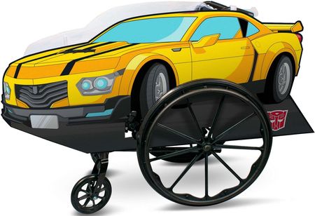 Disguise Strój karnawałowy kostium pojazd Transformers Bumblebee na wózek inwalidzki
