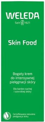 Krem Weleda Skin Food Do Pielęgnacji Wyjątkowo Suchej Skóry na dzień 30ml