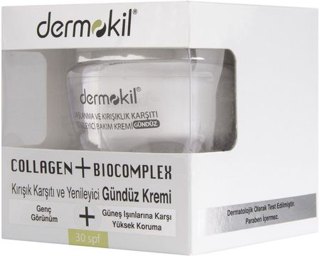 Krem Dermokil Collagen+Biocomplex Spf30 Przeciwzmarszczkowy na dzień 50ml
