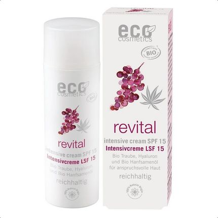 Krem Eco Cosmetics Revital Intensive Cream Intensywnie Pielęgnujący Spf 15 na dzień 50ml