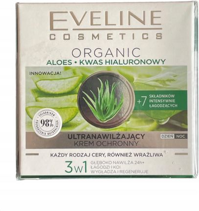 Krem Eveline Cosmetics Organic Ochronny Aloes na dzie i noc 50ml - Opinie  i ceny na Ceneo.pl
