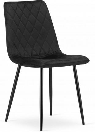 Krzesło TURIN - czarny aksamit x 1