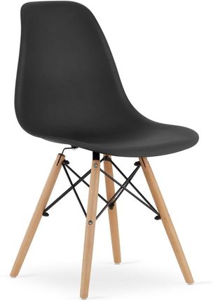 Krzesło OSAKA czarne / nogi naturalne x 1