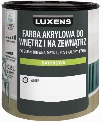 Luxens Emalia Akrylowa 0.5L White Matowa