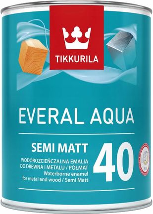 Tikkurila Emalia Do Drewna I Metalu Półmat Grey Jasne 0,9L