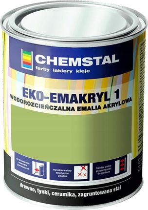 Chemstal Eko-Emakryl Emalia Akrylowa 5L Zielony Oliwkowy