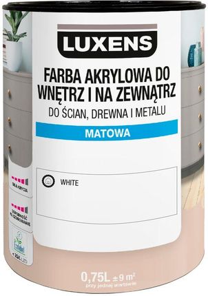 Luxens Emalia Akrylowa 0.75L White Matowa