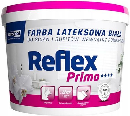 Franspol Farba Lateksowa Reflex Primo Biała 5L