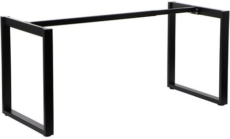 Stelaż ramowy stołu, biurka NY-131A - długość regulowna 100-160 cm, czarny, noga o głębokości 60 cm