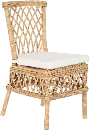 Dkd Home Decor Krzesło Biały Naturalny Rattan 45X55 85 Cm 904558