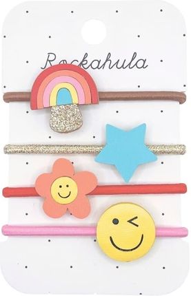 Rockahula Kids 4 Gumki Do Włosów Rainbow Toadstool