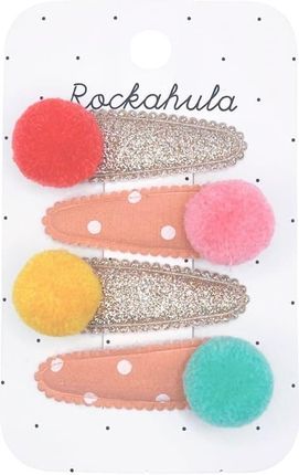 Rockahula Kids 4 Spinki Do Włosów Colour Pom Pom Pom