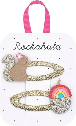 Rockahula Kids 2 Spinki Do Włosów Squirrel And Rainbow Acorn