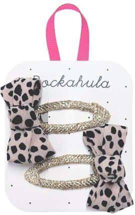 Rockahula Kids 2 Spinki Do Włosów Leopard Love Twisty Bow