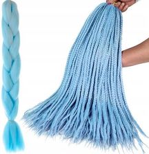 Zdjęcie Włosy syntetyczne warkoczyki -  niebieskie - Wisła