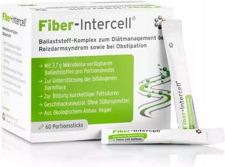 Fiber Intercell® Błonnik Z Gumy Guar. 60 Saszetek. 3,7 G. 