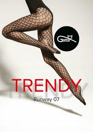 GATTA RUNWAY 07 Rajstopy kabaretki Nero/1-2