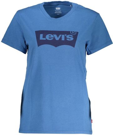 NIEBIESKI T-SHIRT DAMSKI Z KRÓTKIM RĘKAWEM LEVI&#39;S