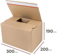 Zdjęcie Merkury Market Karton Automatyczny 300Mm X 200Mm X 190Mm Z Paskiem Klejowym - Kargowa