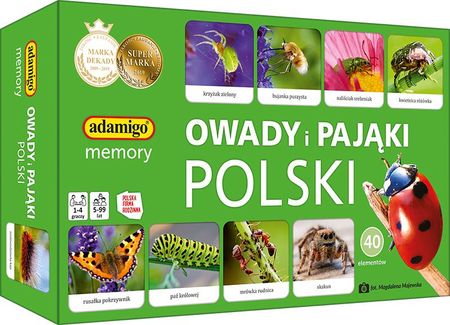 Adamigo Owady i pająki Polski memory