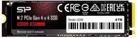 Silicon Power Dysk Ssd UD90 4TB M.2 PCIe NVMe (SP04KGBP44UD9005)