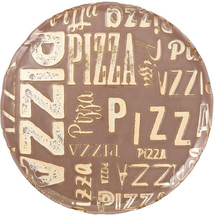 Villa Italia Talerz Do Pizzy 34cm Półmisek Okrągły Szklany Pizza Beige AK445