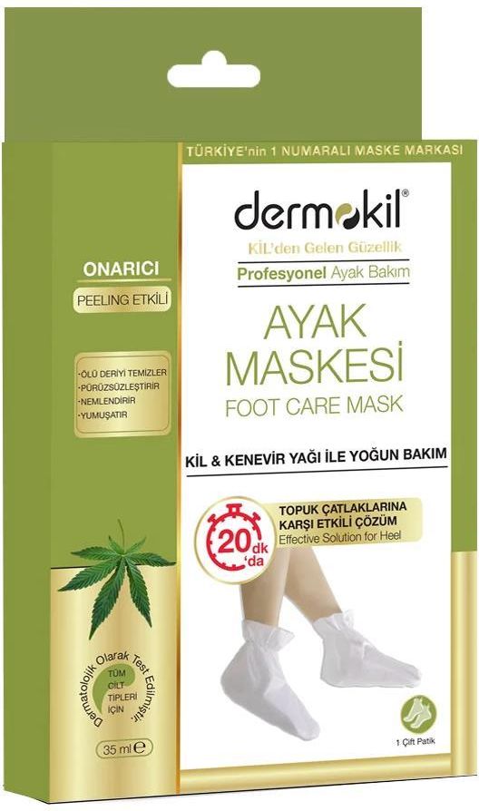 Kosmetyk do stóp Dermokil Peeling Foot Mask Peelingująca Maska Do Stóp