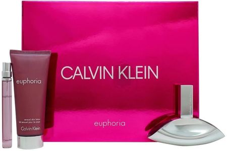 Calvin Klein Euphoria Zestaw Woda Perfumowana Spray 50Ml + Balsam Do Ciała 100Ml + woda perfumowana  10Ml