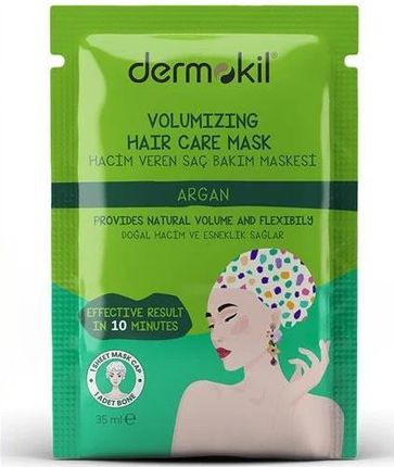 Dermokil Stem Hair Care Mask Zwiększająca Objętość Maska Do Włosów W Formie Czepka Argan 35 ml