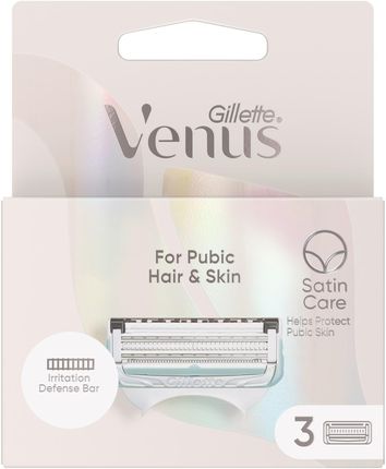 Gillette Venus Do Włosów I Skóry Łonowej zapasowe ostrza x 3