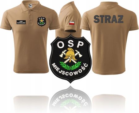 Koszulka Polo Straż Osp Haft Ognik 998 Nomex