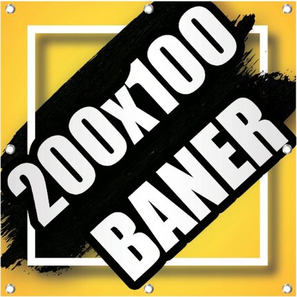 Baner Reklamowy 200X100 Banery Supermocny Banner
