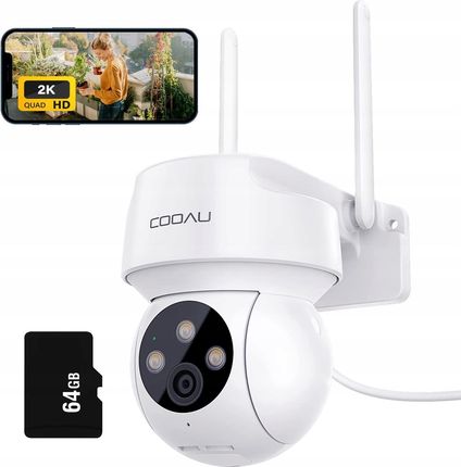 Cooau Kamera Zewnętrzna Monitoring Ip Obrotowa 3Mp +64Gb (Dc20164Gb)