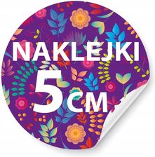 Naklejki, Etykiety Z Własnym Nadrukiem 5cm 100Szt