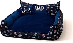 Zdjęcie Go Gift Legowisko Korona Granatowy Xl 100X80X18 - Radom