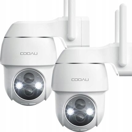 Cooau Kamera Zewnętrzna Obrotowa Ip Wifi 3Mpx 4X Zoom X2