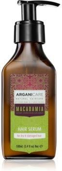 Arganicare Macadamia Hair Serum Regenerujące Do Włosów Suchych I Zniszczonych 100 ml