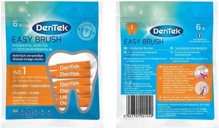 Dentek Easy Brush ISO 1 szczoteczki interdertalne, 6 szt.