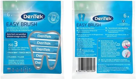 Dentek Easy Brush ISO szczoteczki interdentalne 6 szt.