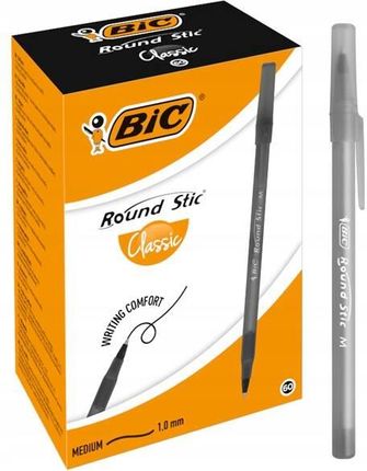 Bic Round Stic Classic Długopis Czarny 60szt.