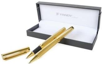 Pióro Kulkowe + Długopis Ceres Złoty Fandy